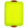 thumbnail image 4 of Himition Baking Plate Silicone Tray Portable Storage Cake Biscuit Bread Baking Tray for Home Store with Handle (Green), 4 of 6