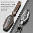 thumbnail image 2 of Funda de aleación de aluminio para llave de coche, funda protectora para llavero con control remoto inteligente para BYD Song Qin Han EV Tang DM 2018-2022, 2 of 5
