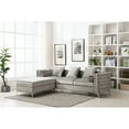 thumbnail image 3 of 9 PCS Corduroy Flexible Combination Sectional Sofa Dark Grey, 3 of 8