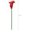 thumbnail image 4 of Viworld 20pcs Artificial Flower Calla Lily Fake Flowers Bridal Wedding Bouquet Lataex Real Touch Flower for Wedding Centerpieces Home Party Decor, Red, 4 of 4