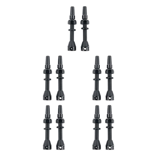Greeniant Pack of 2 Tire Valve Stem Tubeless Part Supplies Nozzle Installation Biking Bikes Wear-resistance Tires Core Replaced Handy 5piezas