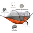 thumbnail image 2 of Outdoor Gear Camping Hammock with Mosquito Net - Ripstop Nylon - Ultralight Hammock Tent Bundle with Bug Netting for Hiking, Backpacking, Backyard. (Orange), 2 of 7
