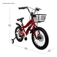 thumbnail image 4 of Bicicleta Infantil Roja Niños Rodada 16 Con Canasta Racing, 4 of 4