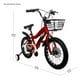 thumbnail image 4 of Bicicleta Infantil Roja Niños Rodada 16 Con Canasta Racing, 4 of 4