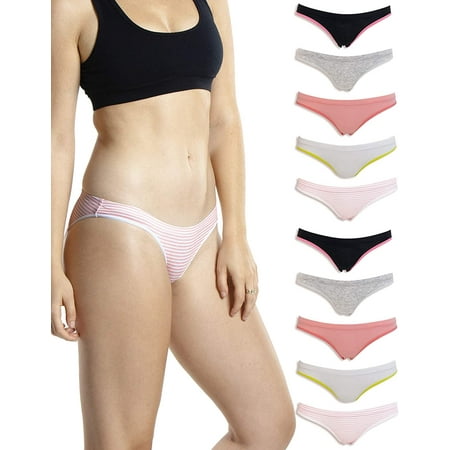

10 Pack Bikini Hipster and Boyshorts Variety - Assorted Colors and Patterns - 2X
