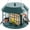 Green Suet Cage, variant on Caged Suet Bird Feeder for Outdoors Hanging, Squirrel Proof Double Suet Feeder for Small Birds, Metal Cage with Detachable Hook, Large Space, Outdoors Weatherproof, Green