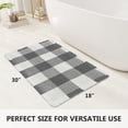 thumbnail image 3 of Tritard Waffle Style and Boho Soft Touch Non-Slip Bath Mat, Bohemian, Beige, Polyester, 18" x 30", 3 of 8