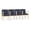 Batik Blue, variant on Amherst Wood Reception Waiting 4 Seat Tandem Seating / Natural Wood / Black