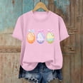 thumbnail image 2 of TaTaai Short Sleeve T Shirt for Women Easter Print Round Neck Casual Loose Fit Soft Stretchy Tee Cute Fashion Top for Spring Holiday Party Daily Casual Wear Gift, 2 of 6