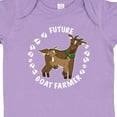thumbnail image 4 of Inktastic Future Goat Farmer with Cute Goats and Hoof Prints Boys or Girls Baby Bodysuit, 4 of 5