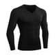 thumbnail image 1 of Guardurnaity Camiseta de compresión ligera y cómoda para hombre, camiseta de manga larga con cuello en V, camisetas largas para hombre Camisetas, 1 of 6