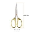 thumbnail image 2 of Uxcell 5.3" Stainless Steel Vintage Mini Scissors for Embroidery Cross Stitch Sewing Gold, 2 of 6