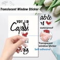 thumbnail image 3 of 8 Sheets Motivational Text Wall Stickers Word Window Stickers PVC Waterproof Self Adhesive Wall Decals Removable for Window Decor Clings Stairway Housewarming Gift, 3 of 9