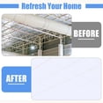 thumbnail image 5 of 2ft x 2ft Smooth Ceiling Tiles - PVC Ceiling Panel 24 x 24in – Waterproof, Washable and Fire-Rated - High-Grade PVC to Prevent Breakage, White (12Pack), 5 of 7