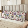 thumbnail image 6 of Body Pillow Cover, Paisley Flowers Body Pillow Cases with Zipper Soft Breathable Smooth Skin Friendly Long Pillow Case 20x60 inches, 1Pcs, 6 of 7
