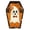 C, variant on Halloween Light Up Tabletop Decoration Coffin Shaped Desk Accent with Bat Character Print for Indoor Display