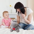 thumbnail image 2 of Adorable Hippo Stuffed Animal Soft Cuddly Toy Great For Kids Boys Girls Lovable Design Ideal For Bedroom - Grey, 2 of 6