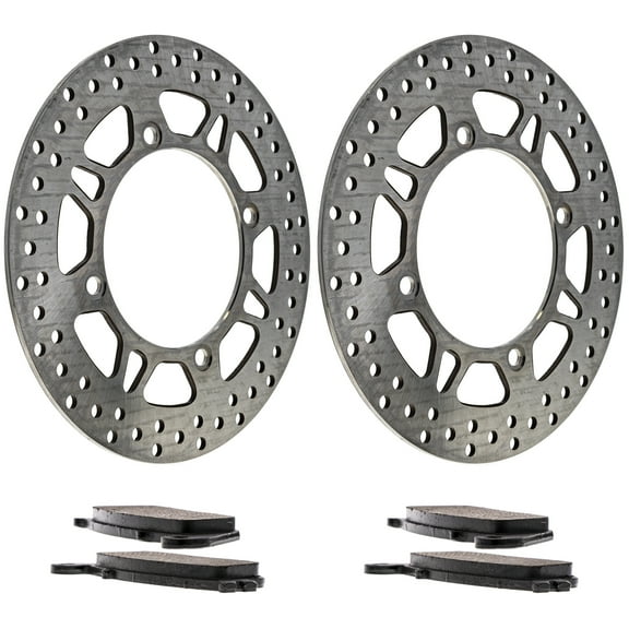 Niche Front Brake Rotor Pad Kit Semi Metallic for Suzuki 69100-10840 Scooter MK1007243