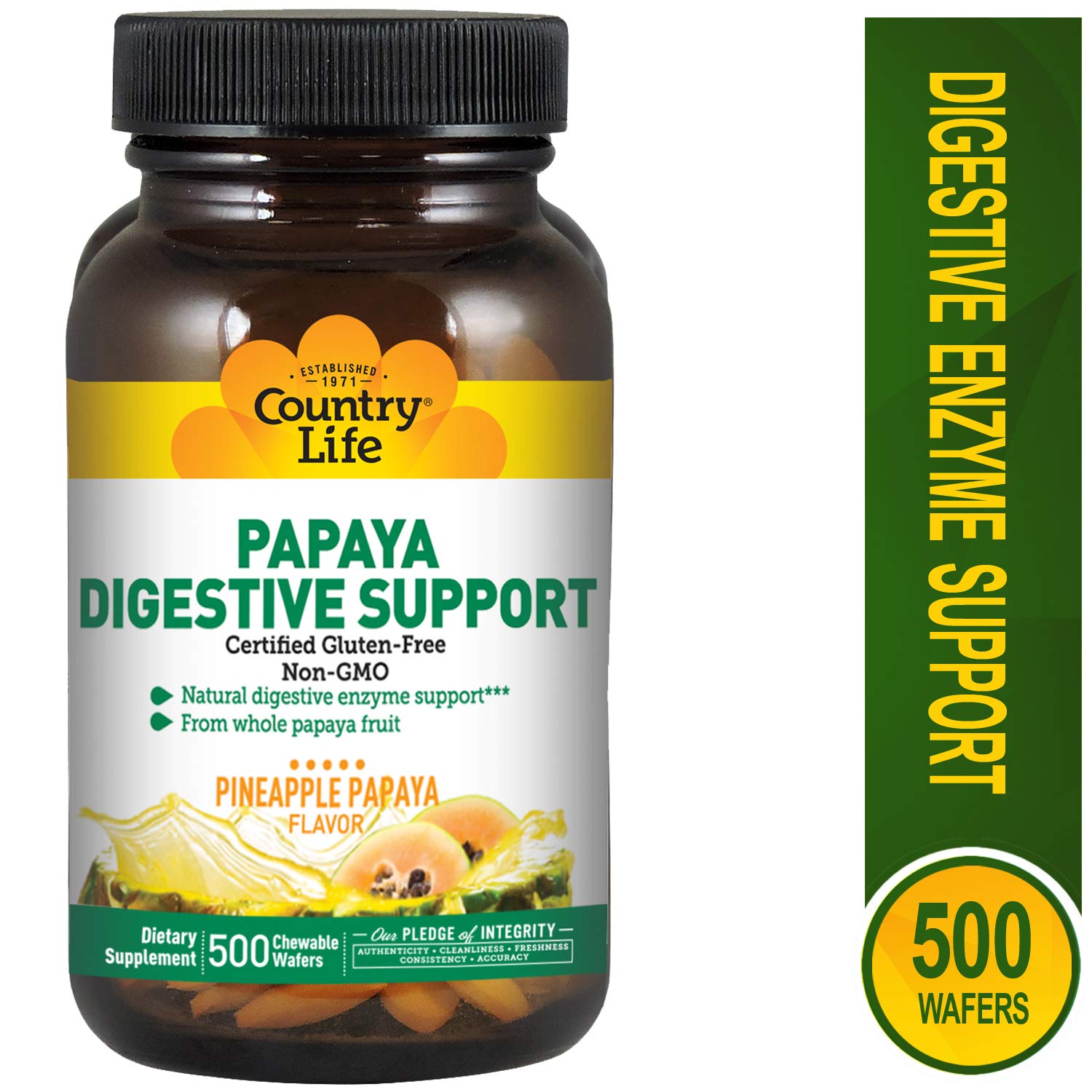 Papaya Digestive Enzymes from Whole Papaya Fruit, Pineapple Papaya