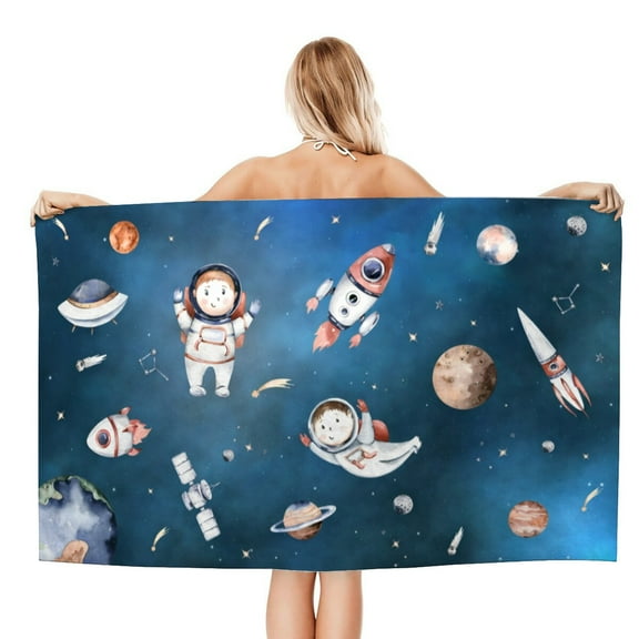 Cosmo - O Cosmonaut Gifts Beach Towel for Women Girl Birthday Inspired Fan Bath Outdoor Music Lover