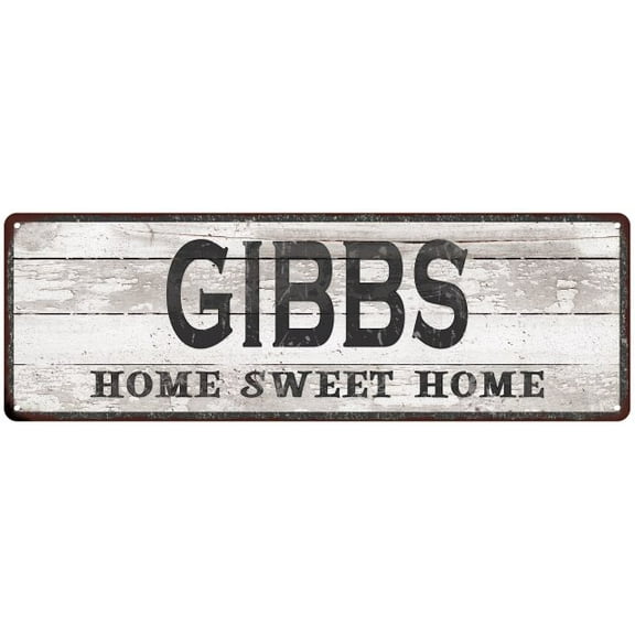 GIBBS Home Sweet Home Country Look 6x18 Metal Sign 106180045247