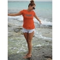 thumbnail image 2 of Islands To Beach Text Shaped T-Shirt Women -Image by Shutterstock, Female Small, 2 of 4