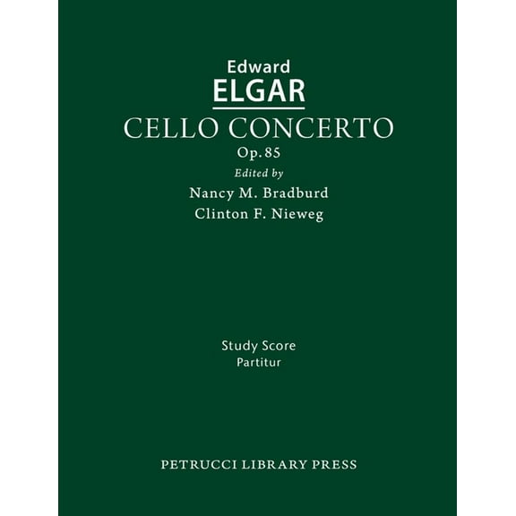 Cello Concerto, Op.85: Study score, (Paperback)