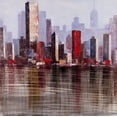 thumbnail image 2 of Atelier B Art Studio 15x15 Gold Ornate Wood Framed with Double Matting Museum Art Print Titled - INDUSTRIAL CITY, 2 of 4
