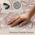 thumbnail image 6 of ODIKA 9'x12' Washable Area Rug Non-Shedding, Easy Care Boho Farmhouse Distressed Motifs Scrollwork Border Ornate Vintage Flowing for Master Suite, California King, Under Bed, 6 of 7