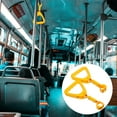 thumbnail image 2 of Miangastore Car Handle Strap Rings Chic Shaped Eco-Friendly Abs Public Transportation Use 2Pcs 9.5In, 2 of 8
