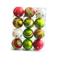 thumbnail image 2 of Adornos navideños de bolas, bolas decorativas resistentes, novedad, diámetro 2,36 pulgadas Estilo C, 2 of 8