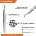 thumbnail image 5 of Axe Tips Pince à Bottes Volume Pinces à Cils Professionnelles pour Extensions de Cils Volume Outil en Acier Inoxydable pour Artistes de Cils Experts et Professionnels, 5 of 5