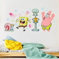 Spongebob Squarepants Wall Decals - Patrick Star, Squidward, Gary Vinyl Wall Sticker Bedroom Decorations Peel and Stick Room Decor