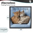 thumbnail image 4 of Stupell Industries Cottage We're Fur-Real Friends Black Floating Frame Canvas Art, 18 x 18, by Kim Curinga, 4 of 8
