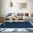 thumbnail image 3 of FairOnly Blue 9'x12'Modern Machine Washable Area Rug for Living Room Non Slip Low Pile Floor Cover for Bedroom Kitchen, 3 of 7