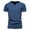Dark Blue, variant on MNCEKFOD T Shirts for Men Trendy Casual Solid Color V Neck with Pocket Button Short Sleeve Tshirts Leisure Mens Tops Black M