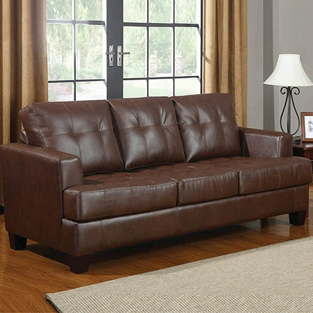 Coaster Samuel Bonded Leather Sofa Sleeper Multiple Colors