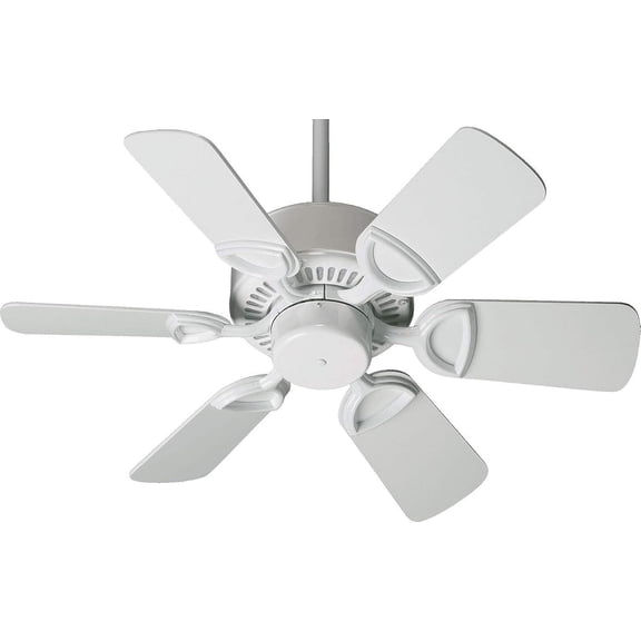 Quorum 43306-6, Estate White 30" Ceiling Fan