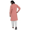 thumbnail image 4 of AtasiÂ&nbsp;Men's Henley Welt PocketÂ&nbsp;LongÂ&nbsp;KurtaÂ&nbsp;Solid Indian Ethnic Wear Clothing ForÂ&nbsp;Men's, 4 of 7