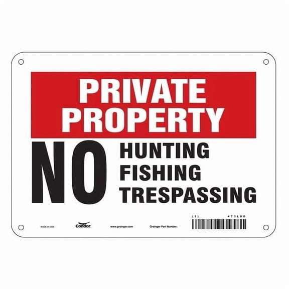 Condor Safety Sign,7 in x 10 in,Aluminum 473L80