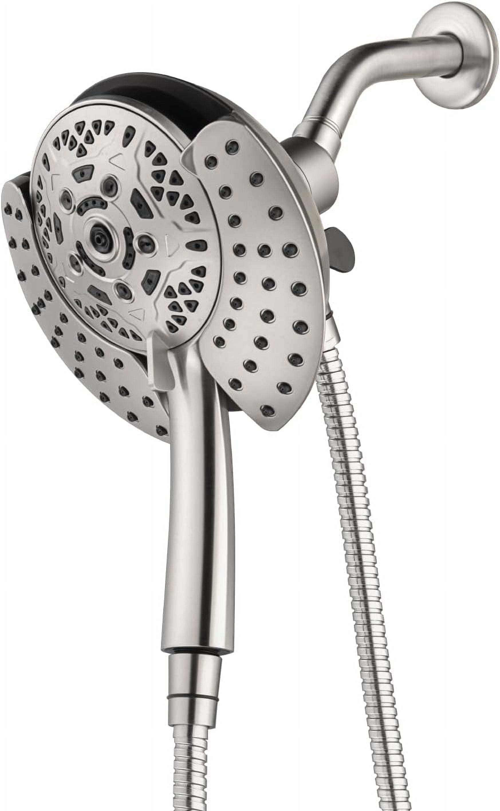 Sumerain Wall Mounted Rainfall Shower System – Brushed Nickel With Handheld Sprayer, Pressure Balance Valve, 8-Inch Rain Head