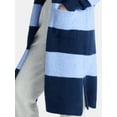 thumbnail image 3 of No Boundaries Striped Open Front Duster, Women’s, 3 of 3