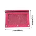 thumbnail image 3 of Qonioi 2PC Cloth Eyelet Binder, B5 File Bag with Three Holes & Zipper, Stationery Storage Pouch, Pen & Document Holder, 3 of 7
