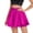 Hot Pink, variant on Women's Mini Skirt Shining A-Line Sporty High Waisted Solid Color Summer Casual Skirts Red XL(XL)