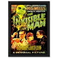 thumbnail image 1 of Movie Film Invisible Man HG Wells Classic Horror Artwork Framed Wall Art Print A4, 1 of 4