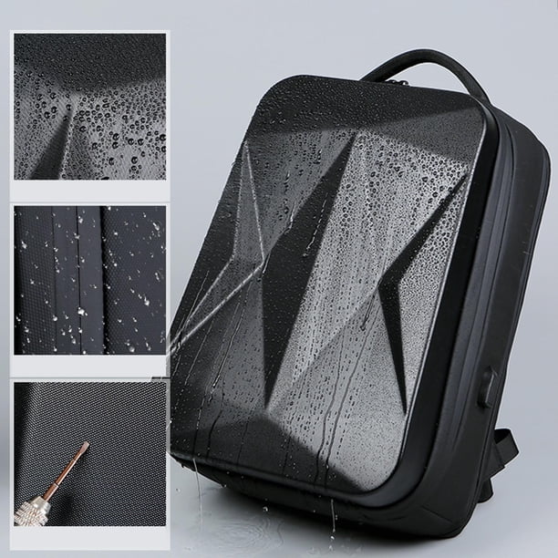 Mochila Impermeable CUTICAT de Gran Capacidad con Puerto USB para Computadora Portátil Negro