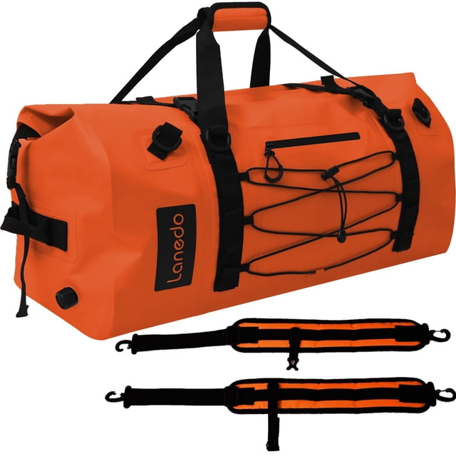 Bolso Estanco Lanedo 80L Impermeable Resistente Naranja