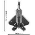 thumbnail image 4 of Bloque de construcción: juguete COBI, Lockheed F-22 Raptor, de las Fuerzas Armadas, 4 of 9