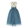 thumbnail image 2 of Ekidsbridal Criss-Cross Chiffon Flower Girl Dress Junior Pageant Formal Photoshoot Party Gown 191 8, 2 of 3
