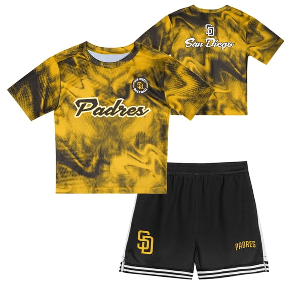 Preschool  Gold San Diego Padres Hitter Infielder 2-Piece Set